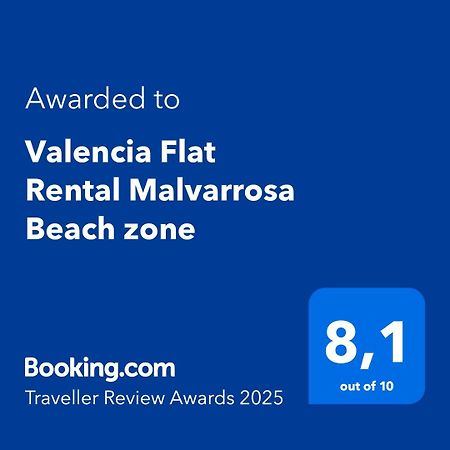 Valencia Flat Rental Malvarrosa Beach Zone Bagian luar foto